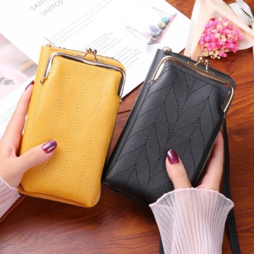 NEW vegan crossbody wallet
